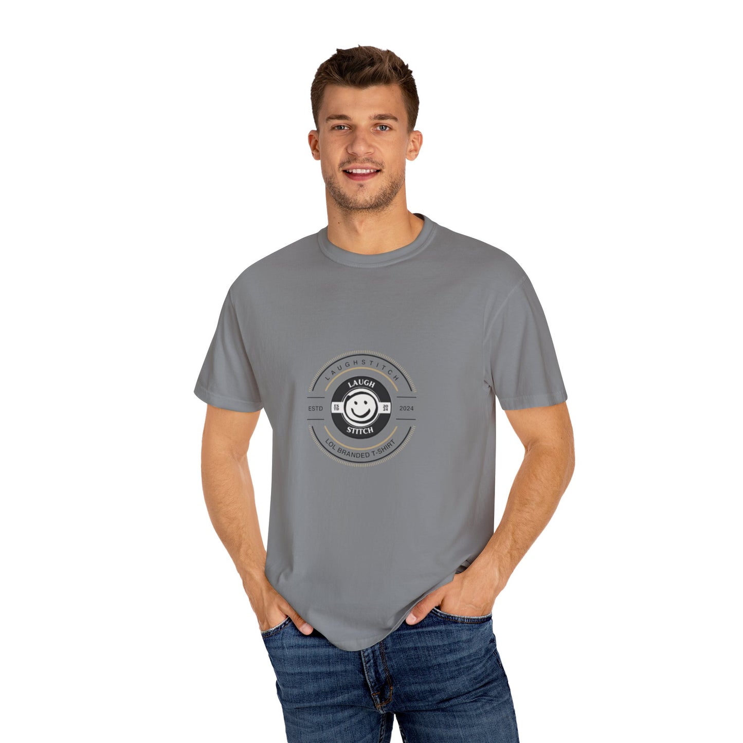 Laugh Stitch LOL Branded Unisex Softstyle T-Shirt - Laugh Out Loud Fashion