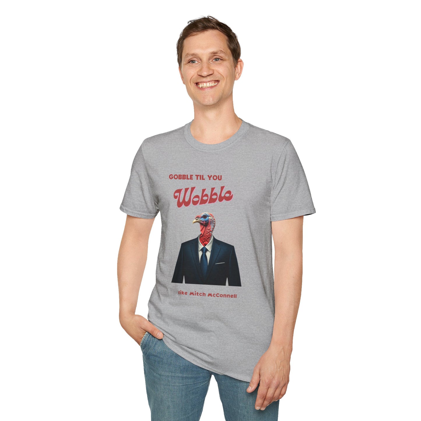 Gobble Til You Wobble Like Mitch McConnell T-Shirt