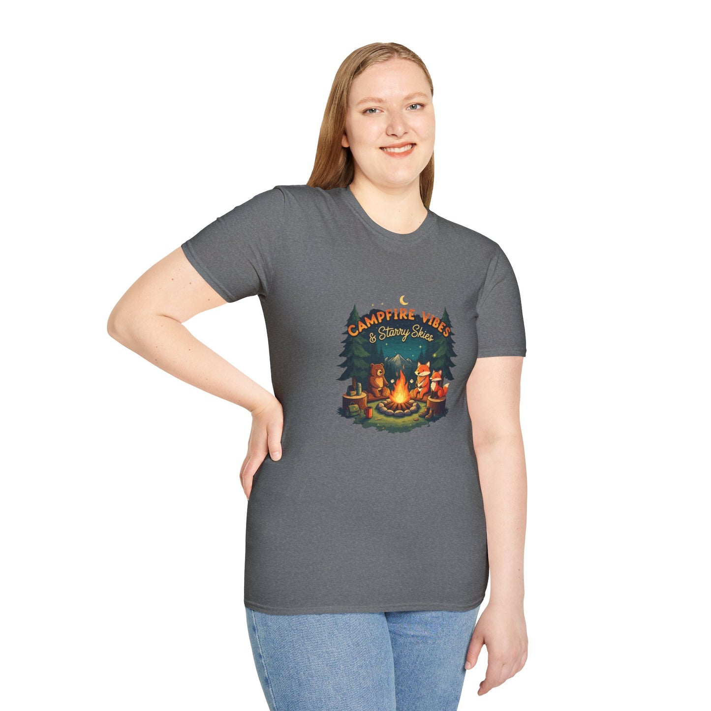 Fireside Fun: Campfire & Starry Skies Tee