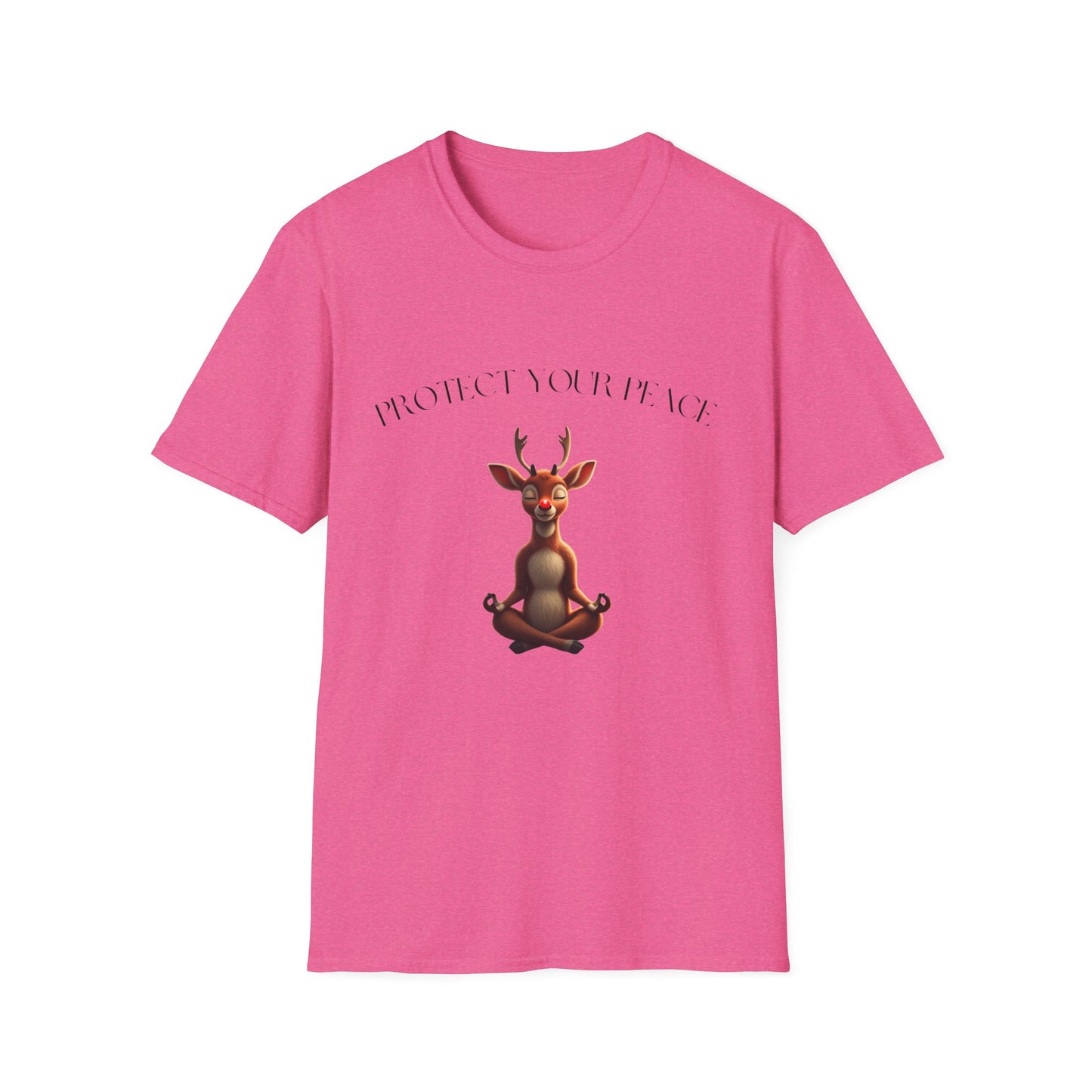 Protect Your Peace: Meditative Reindeer T-Shirt