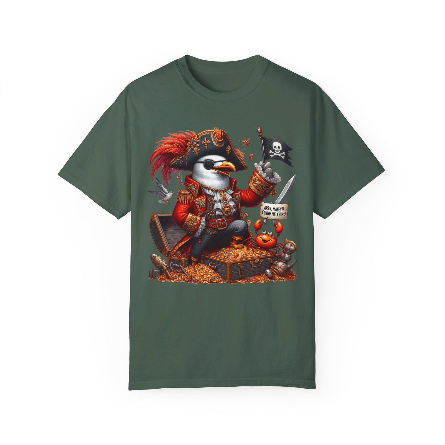 Captain Squawk: Seagull Pirate Tee