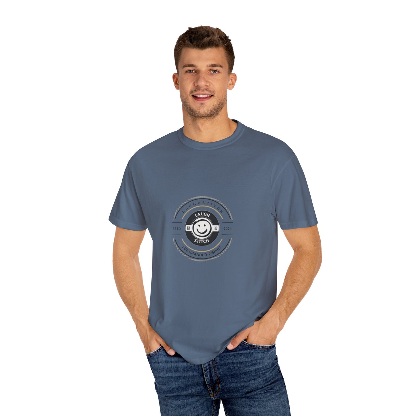 Laugh Stitch LOL Branded Unisex Softstyle T-Shirt - Laugh Out Loud Fashion