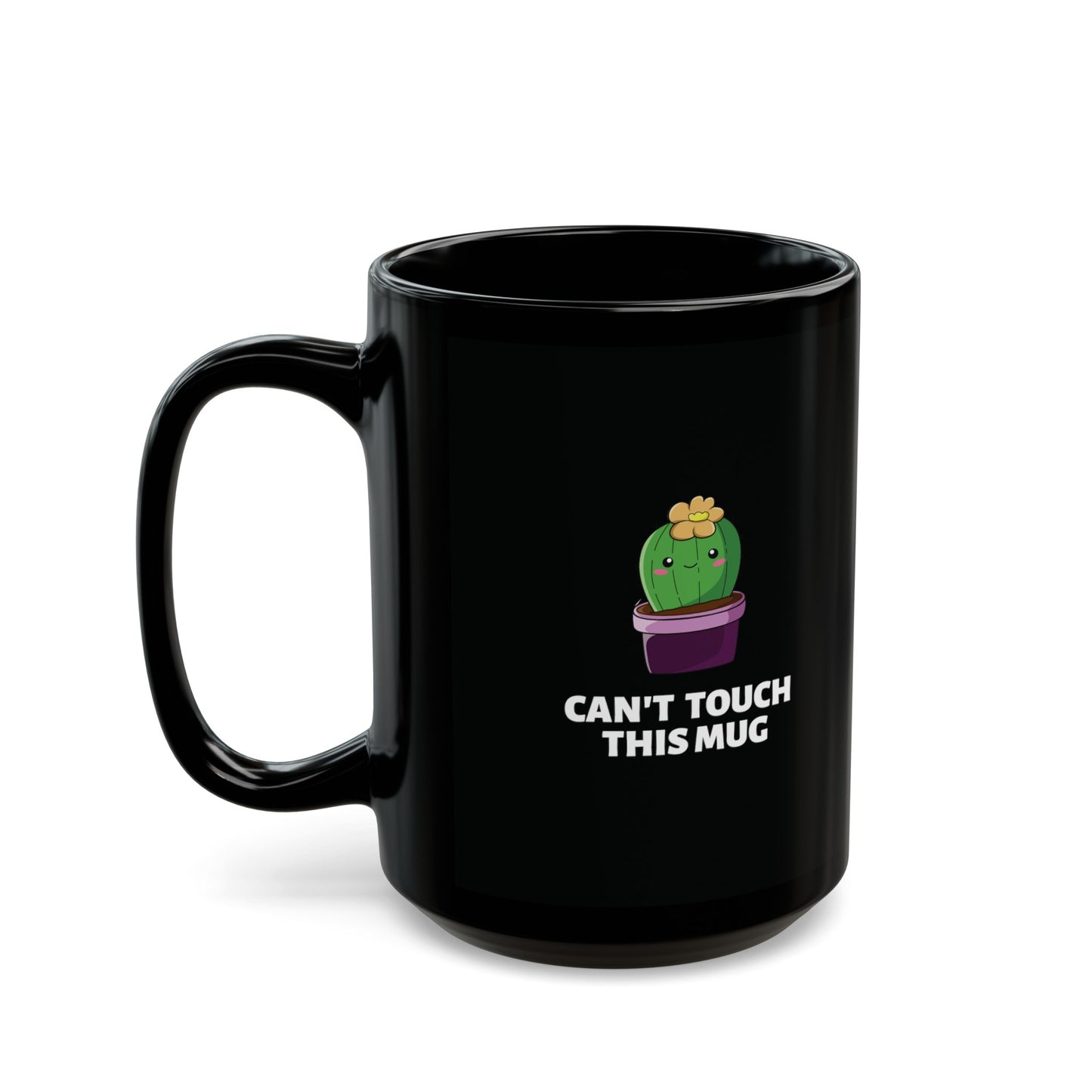 Can't Touch This Mug Cute Cactus Design Coffee Mug