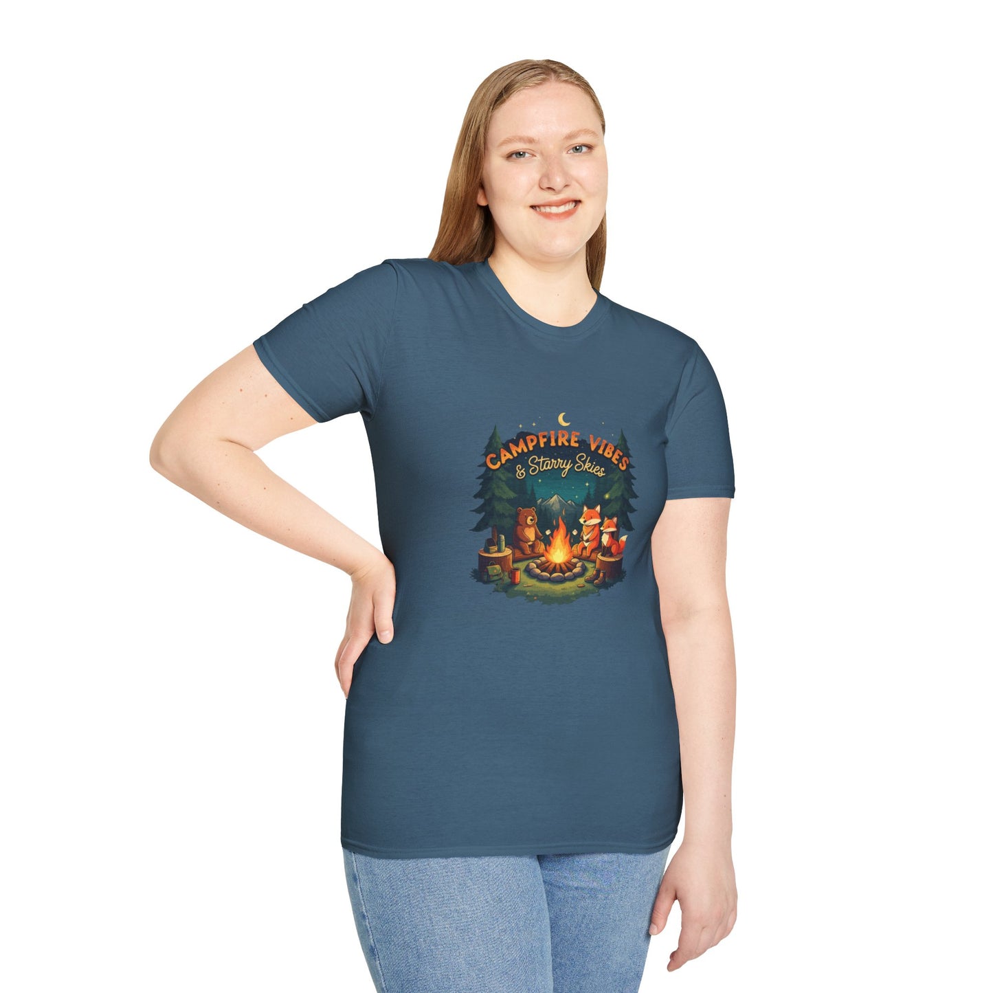 Fireside Fun: Campfire & Starry Skies Tee