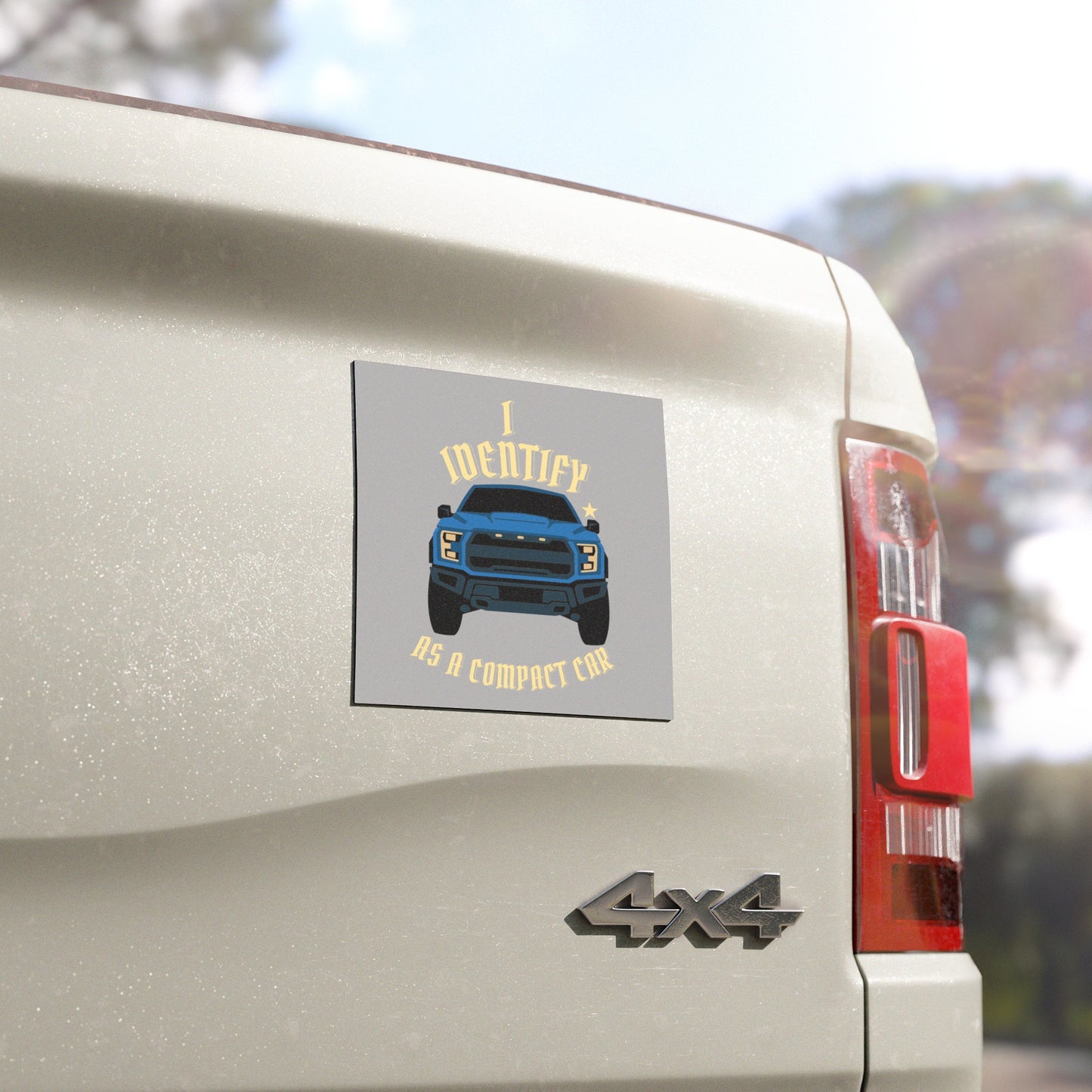 Compact Pretender: Funny Truck Sticker