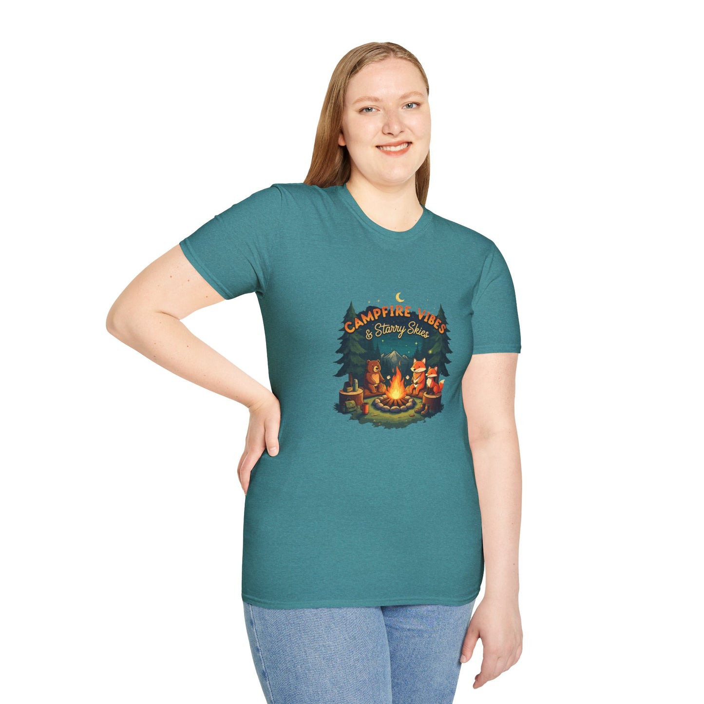Fireside Fun: Campfire & Starry Skies Tee
