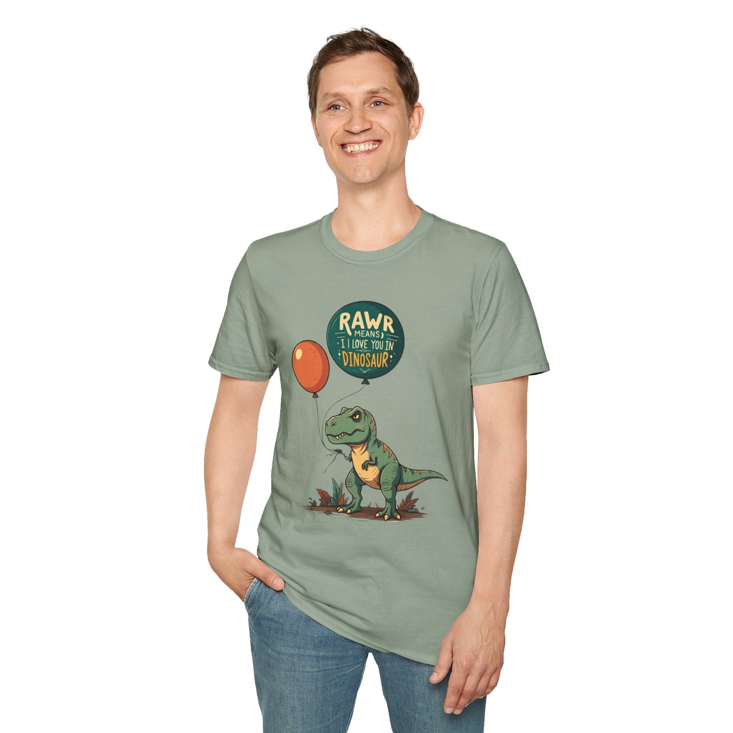 T-Rex Love: Rawr Means I Love You T-Shirt