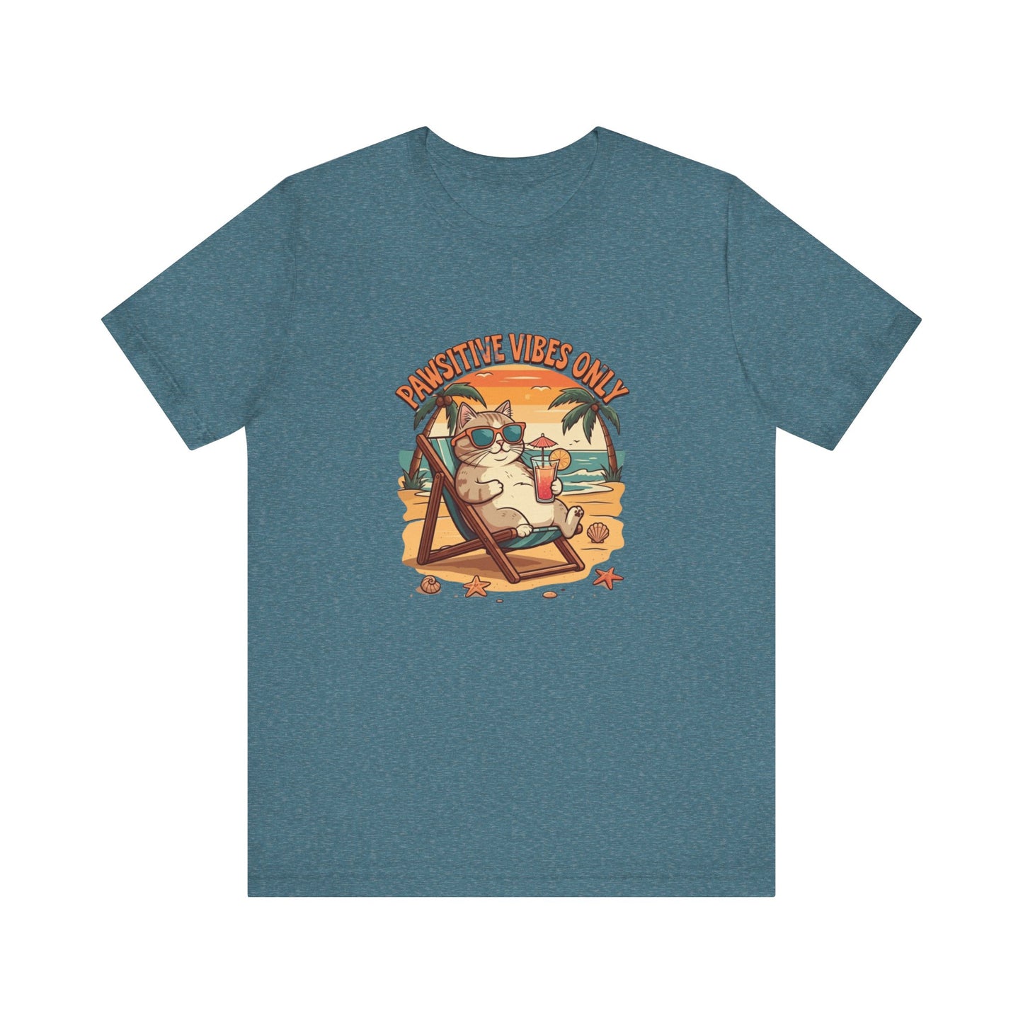 Chill Cat: Pawsitive Vibes Only Tee