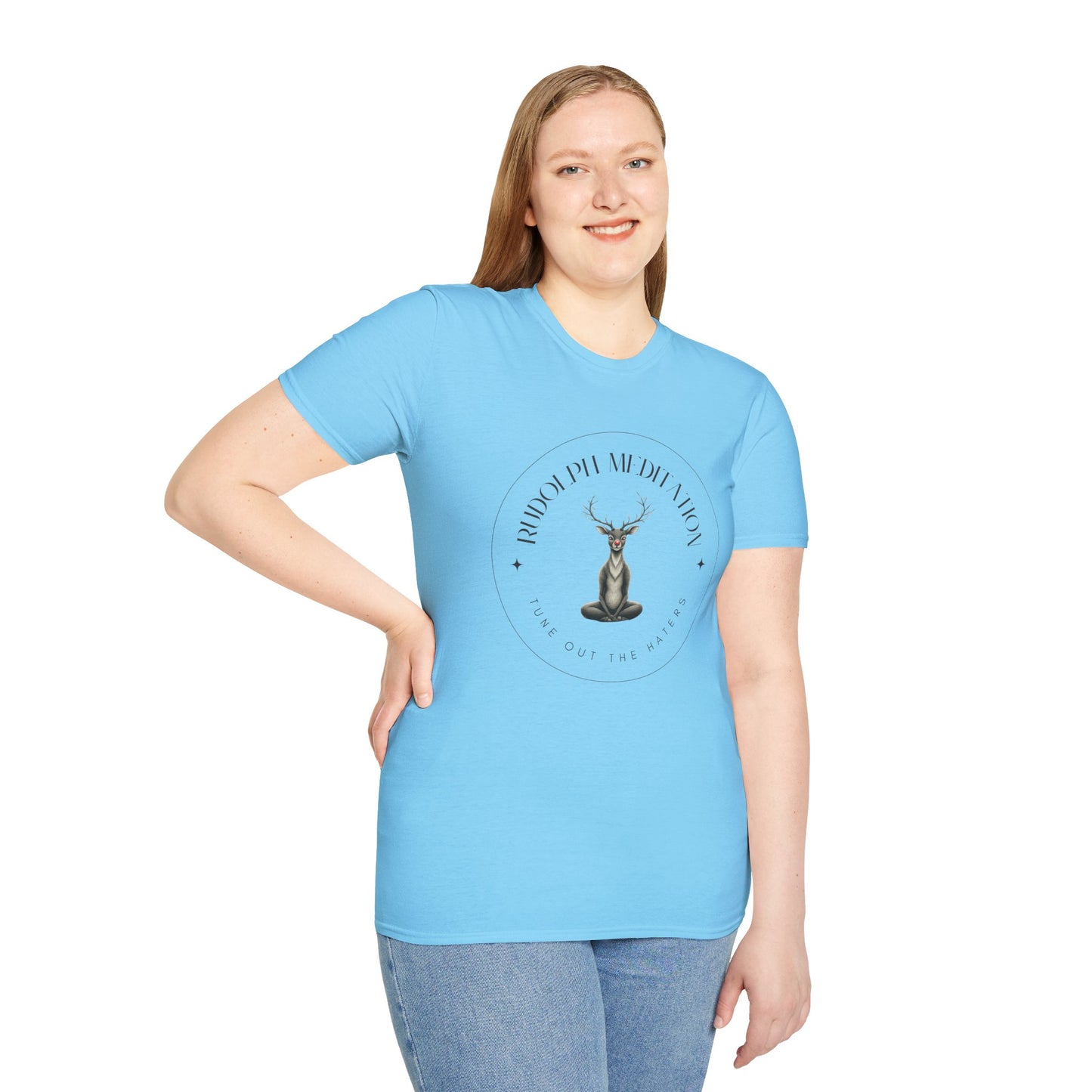 Rudolph Meditation: Tune Out the Haters T-Shirt