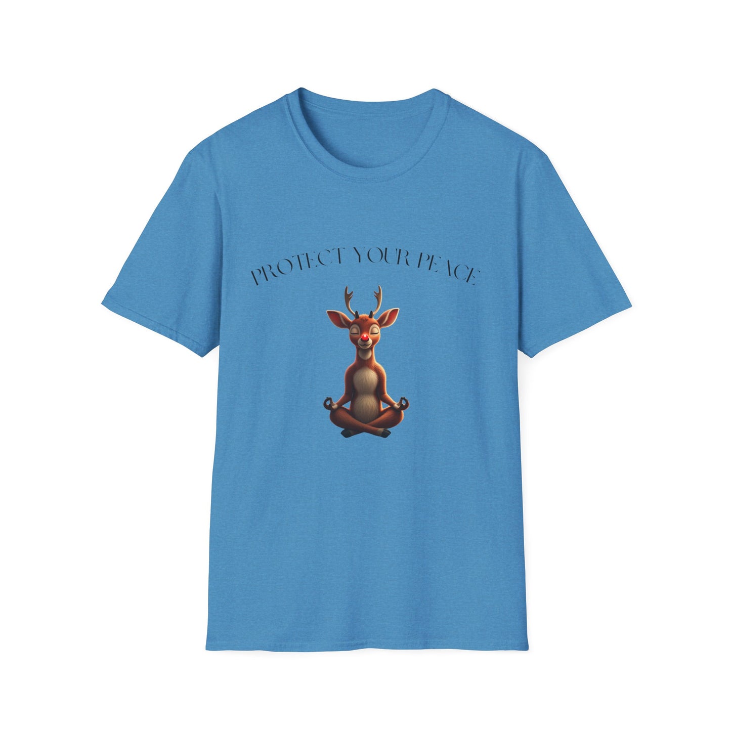 Protect Your Peace: Meditative Reindeer T-Shirt