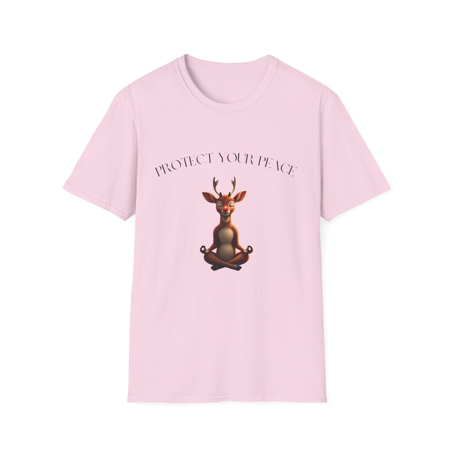 Protect Your Peace: Meditative Reindeer T-Shirt