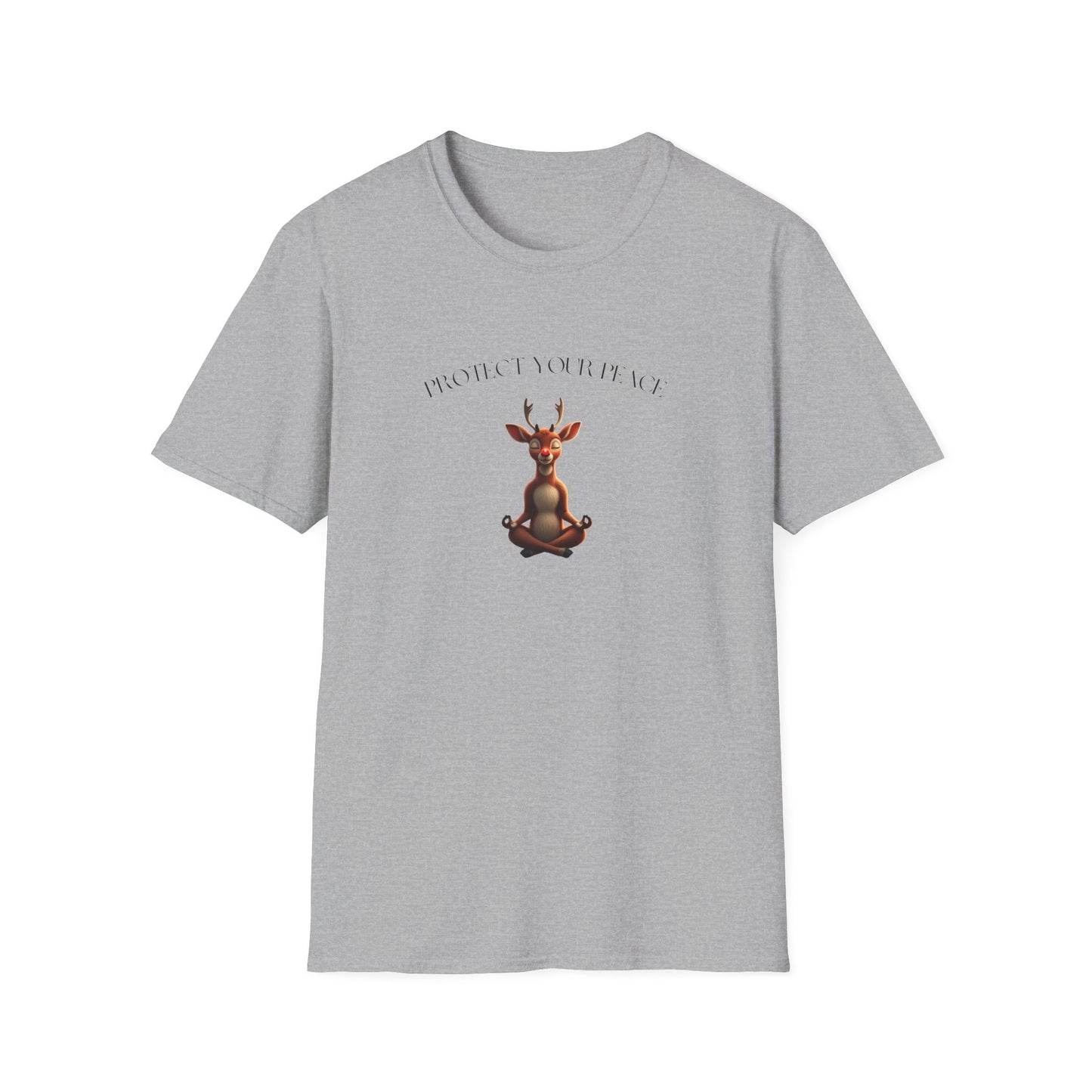 Protect Your Peace: Meditative Reindeer T-Shirt