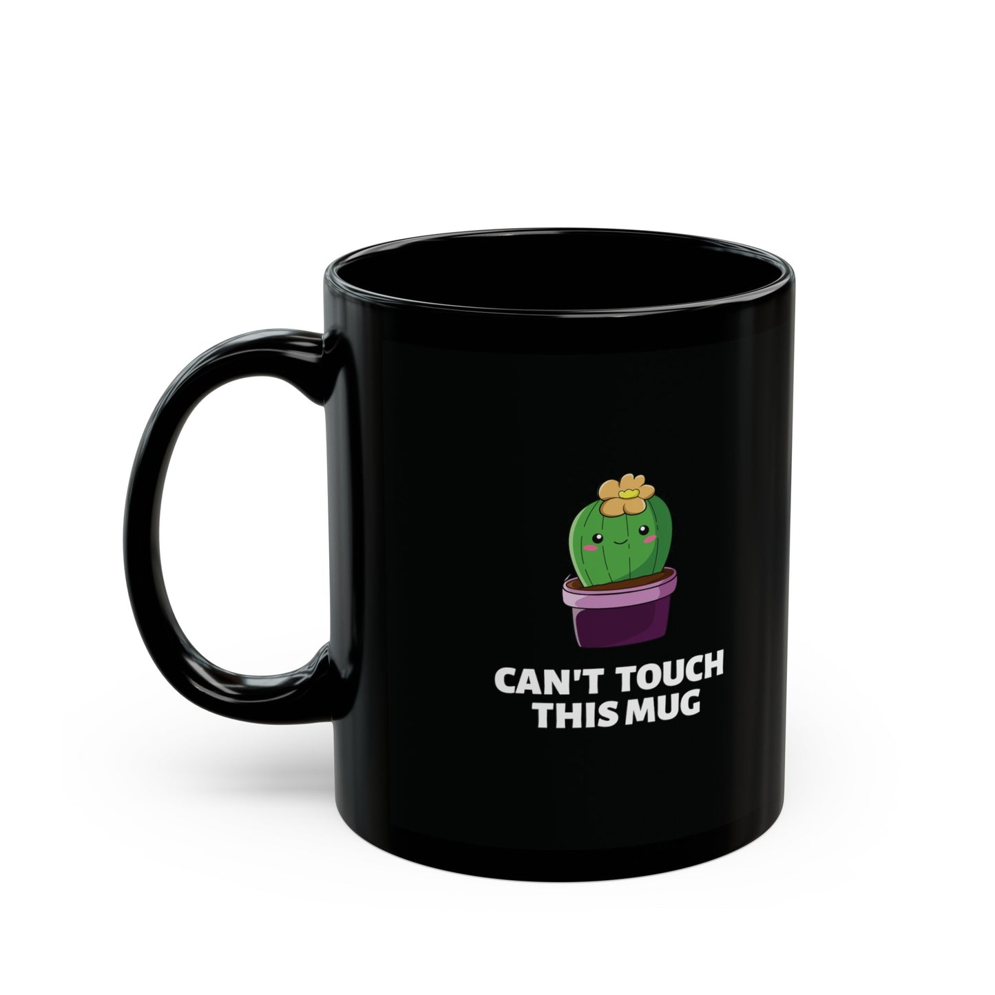 Can't Touch This Mug Cute Cactus Design Coffee Mug