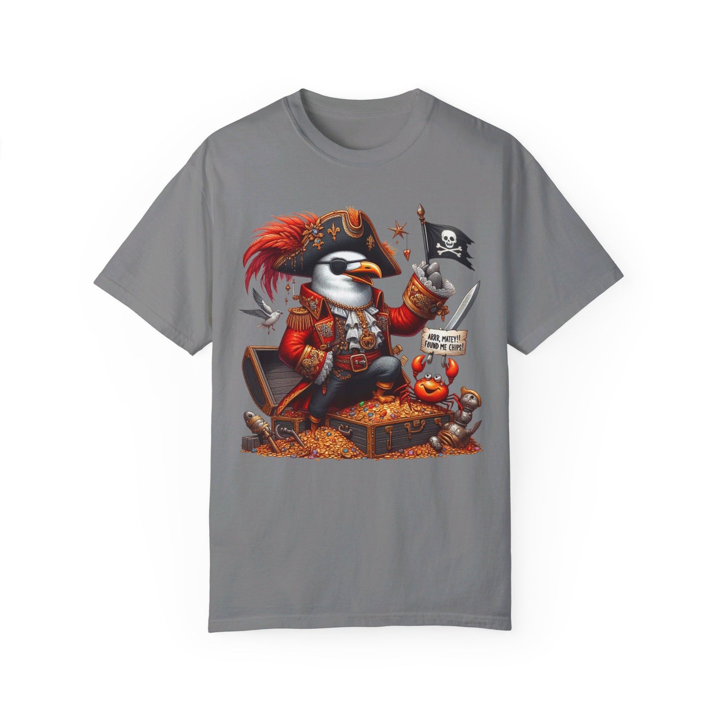 Captain Squawk: Seagull Pirate Tee