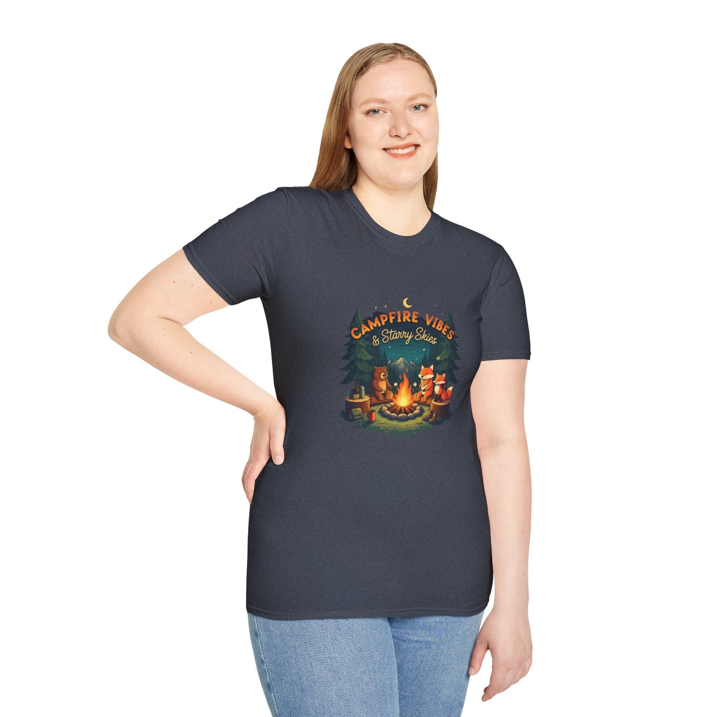 Fireside Fun: Campfire & Starry Skies Tee