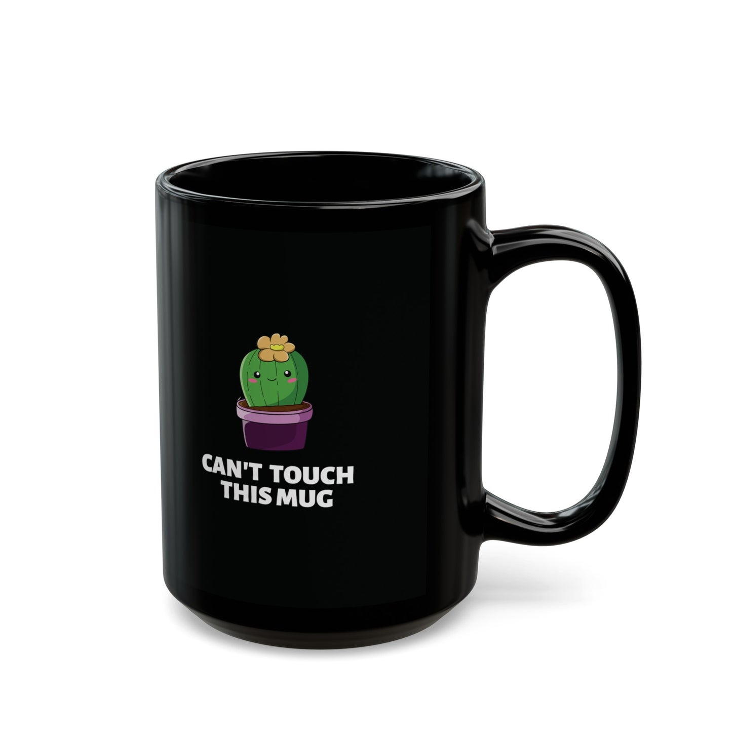 Can't Touch This Mug Cute Cactus Design Coffee Mug