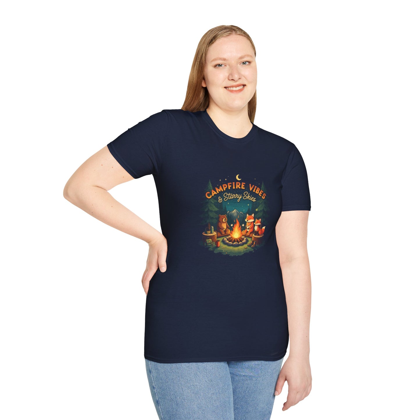 Fireside Fun: Campfire & Starry Skies Tee