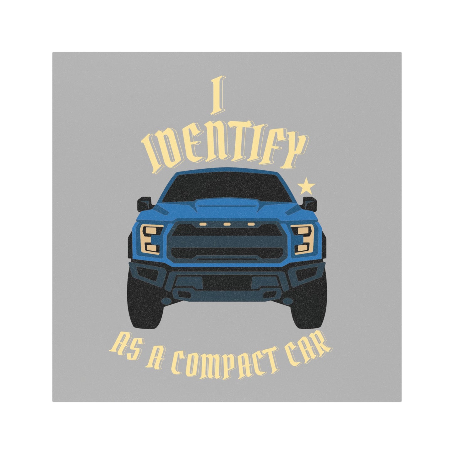 Compact Pretender: Funny Truck Sticker