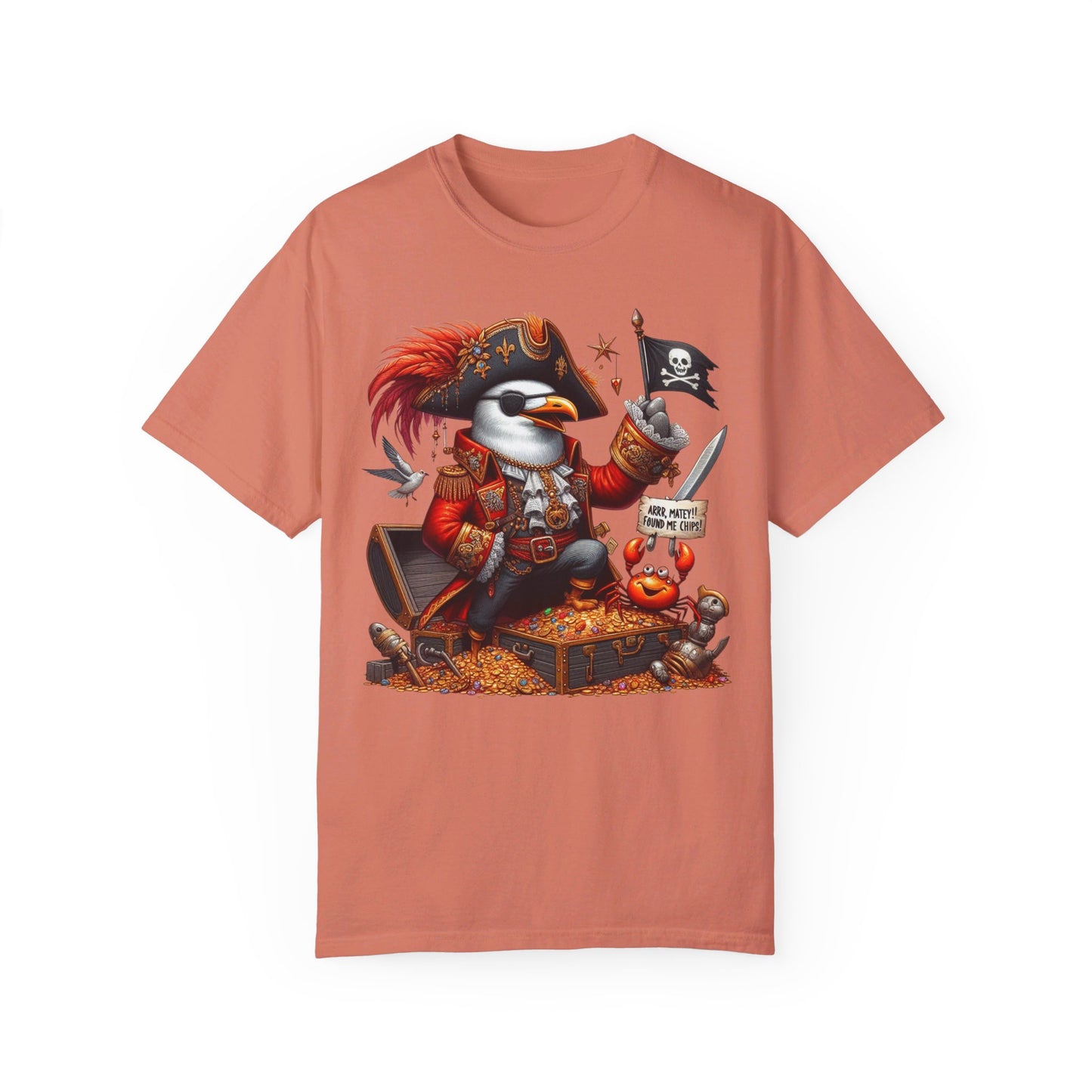 Captain Squawk: Seagull Pirate Tee