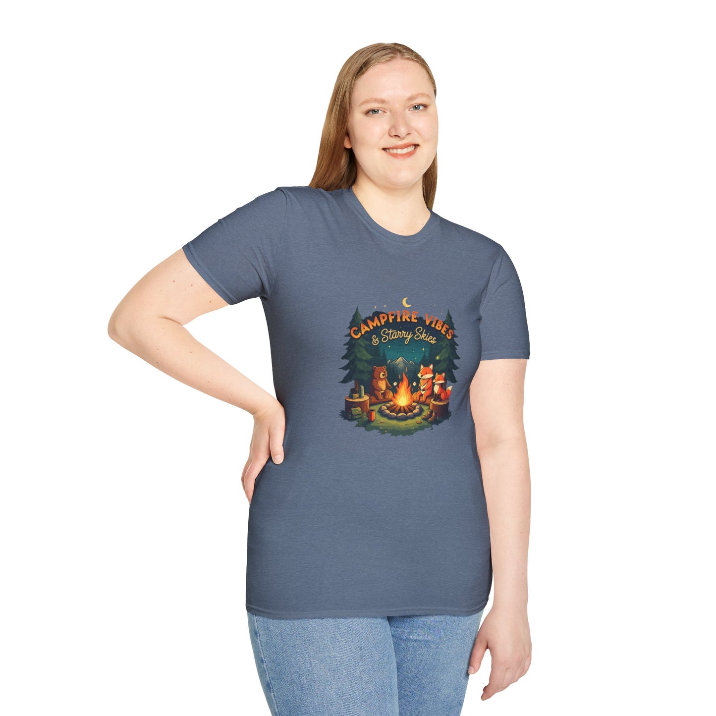 Fireside Fun: Campfire & Starry Skies Tee