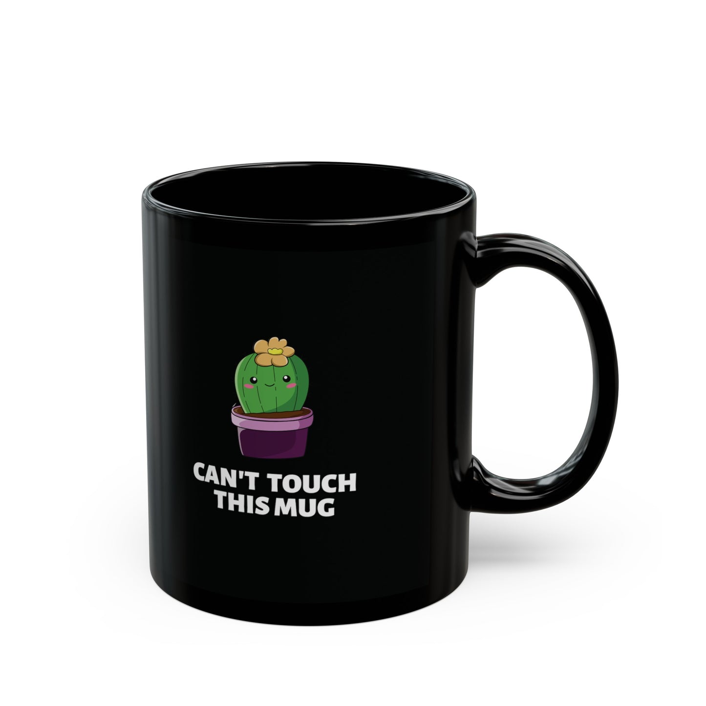 Can't Touch This Mug Cute Cactus Design Coffee Mug