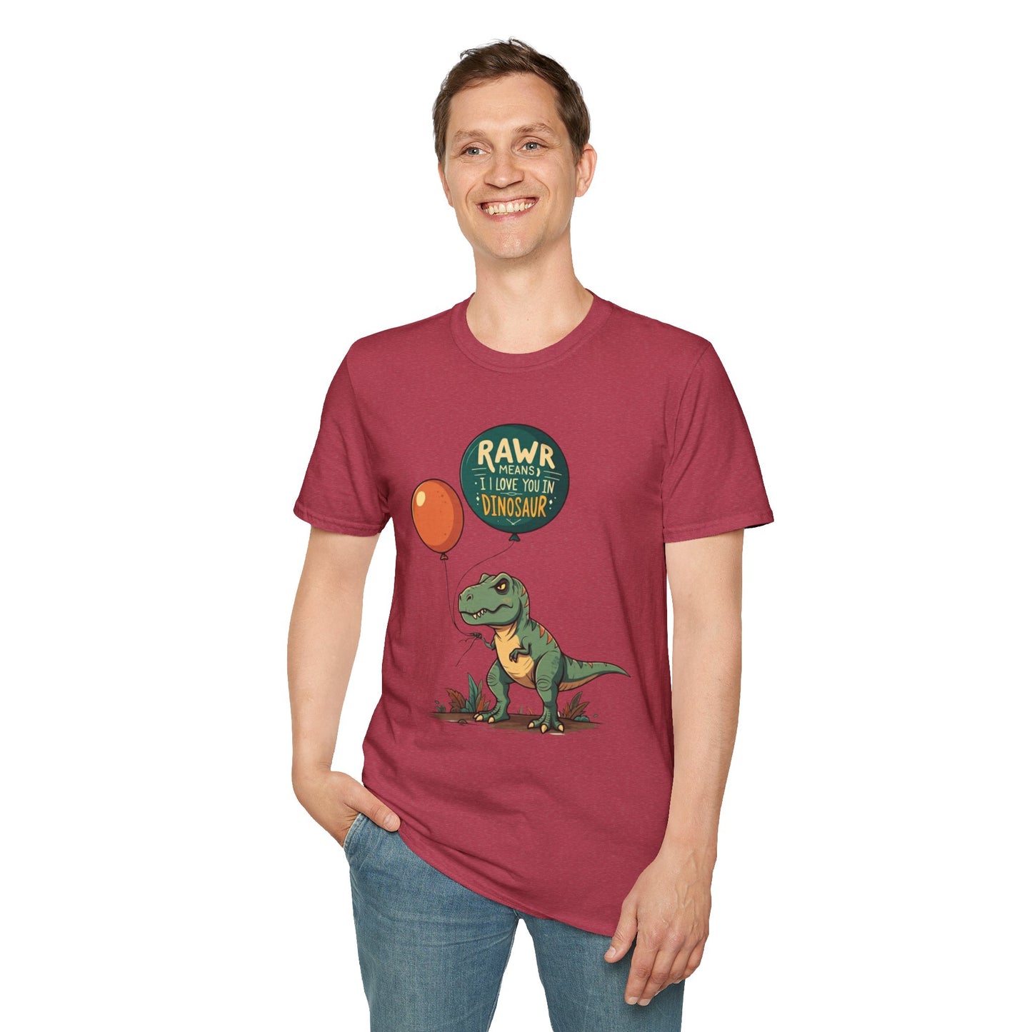 T-Rex Love: Rawr Means I Love You T-Shirt