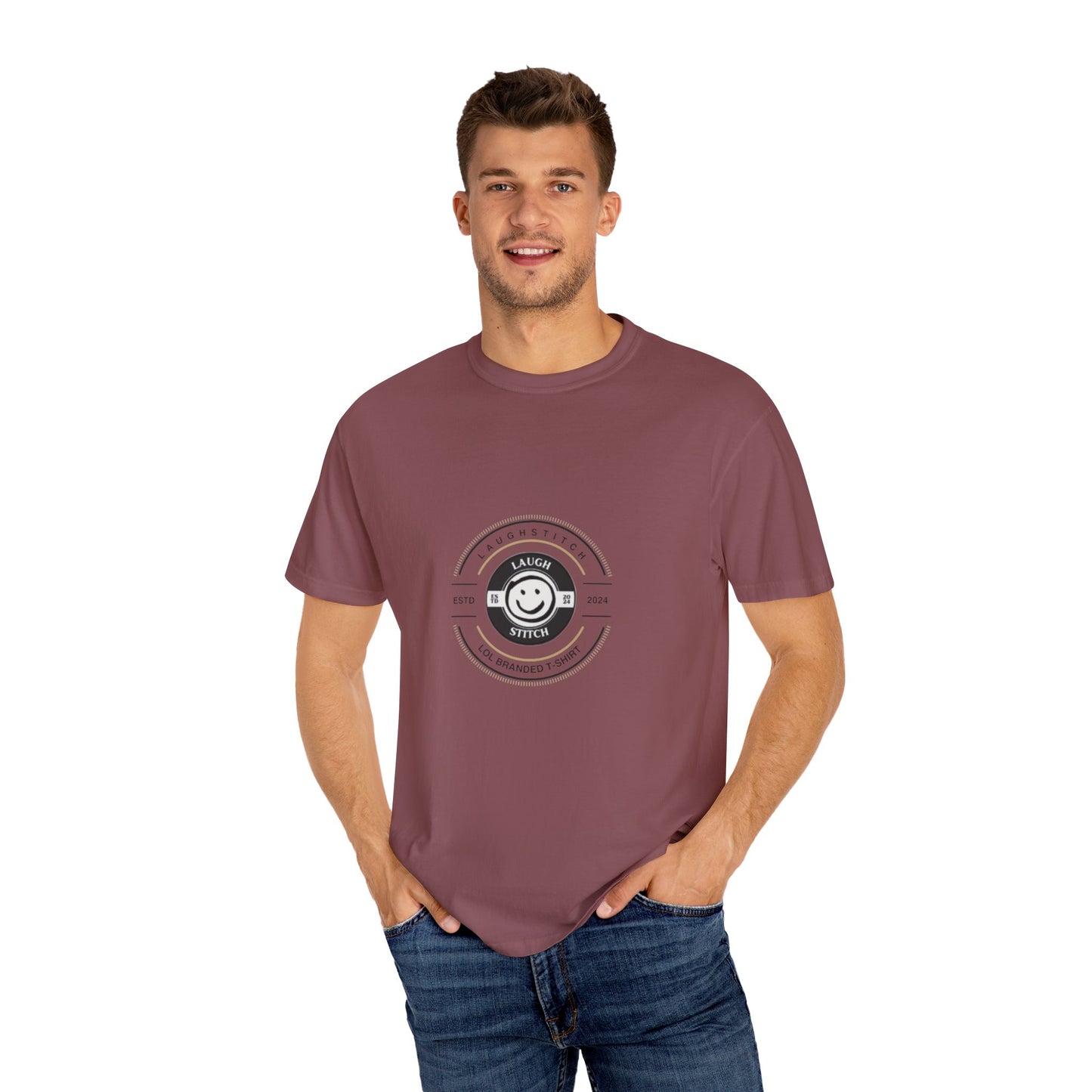 Laugh Stitch LOL Branded Unisex Softstyle T-Shirt - Laugh Out Loud Fashion