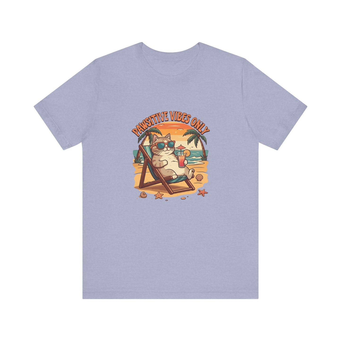 Chill Cat: Pawsitive Vibes Only Tee