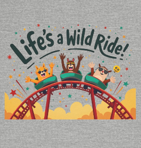 Coaster Craze: Life’s Wild Journey Shirt