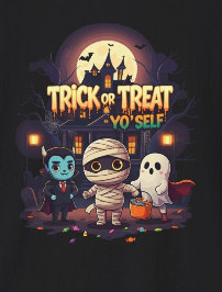 Ghostly Good Vibes: Trick or Treat Yo' Self Tee