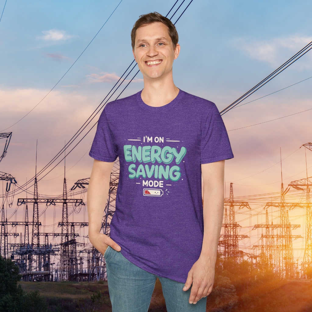 Power Down: Energy Saving Mode Activated T-Shirt