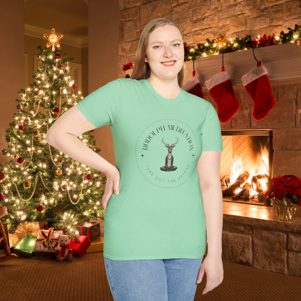 Rudolph Meditation: Tune Out the Haters T-Shirt