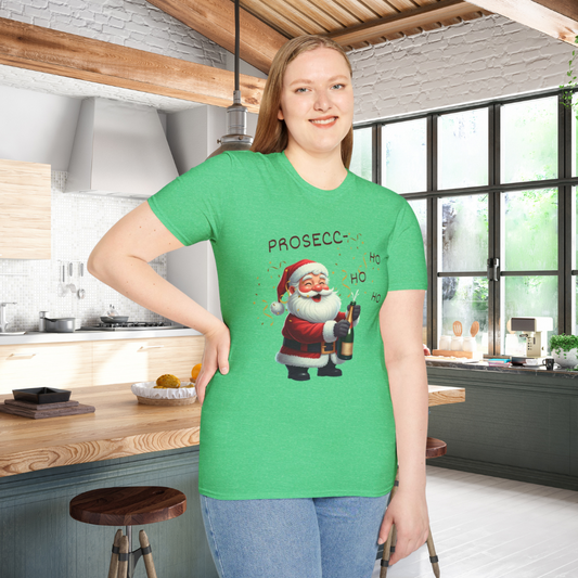 Prosecco-ho-ho-ho: Santa’s Bubbly Celebration T-Shirt